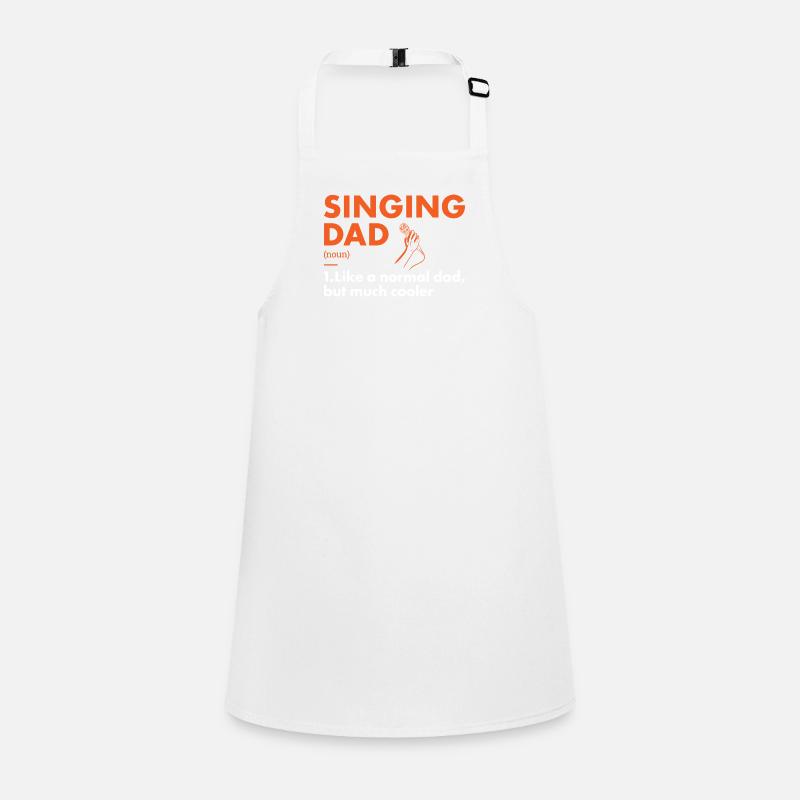 Singer Dad Definition Singing Schürze für Kinder