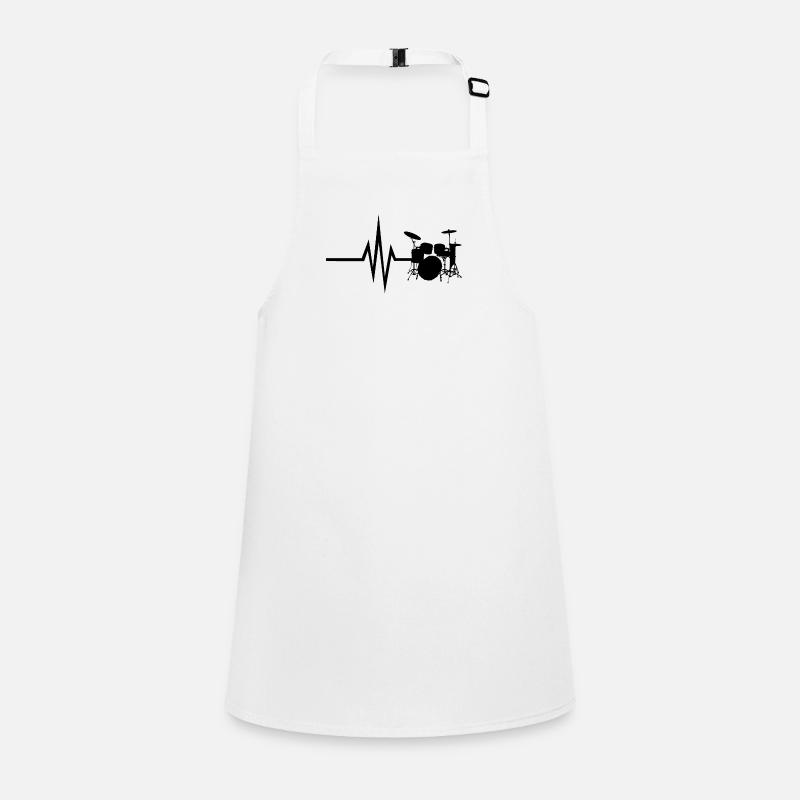 My heart beats for drums Children's Apron