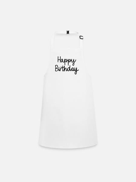 Birthday Bliss - Children's Apron - white - Front