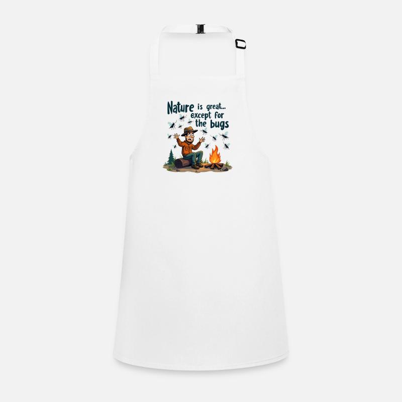 Camping is great except for the annoying mosquitoes! Children's Apron