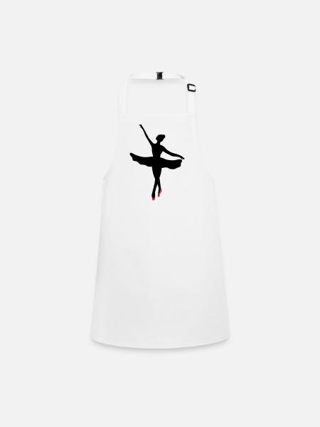 Danseuse de ballet - Tablier Enfant - blanc - Devant