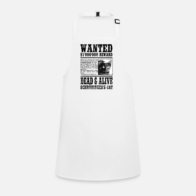 le chat de schrödinger noir Tablier Enfant