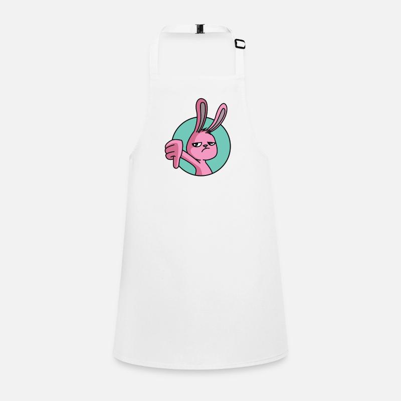 Rabbit thumbs down Children's Apron