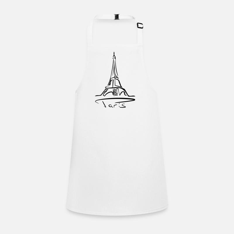 Paris Line Art - Minimalist Children's Apron
