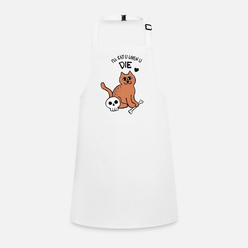 Ich werde dich essen, wenn du die Katze stirbst Schürze für Kinder