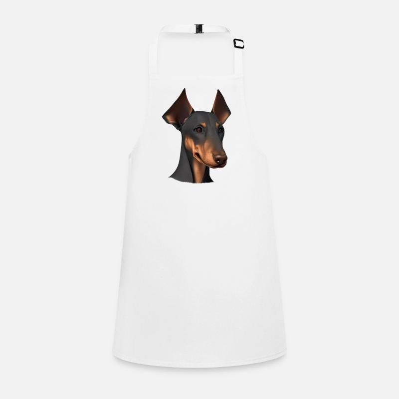 Dobermann Dobermannwelpe Hund Dobermanntrainer Schürze für Kinder