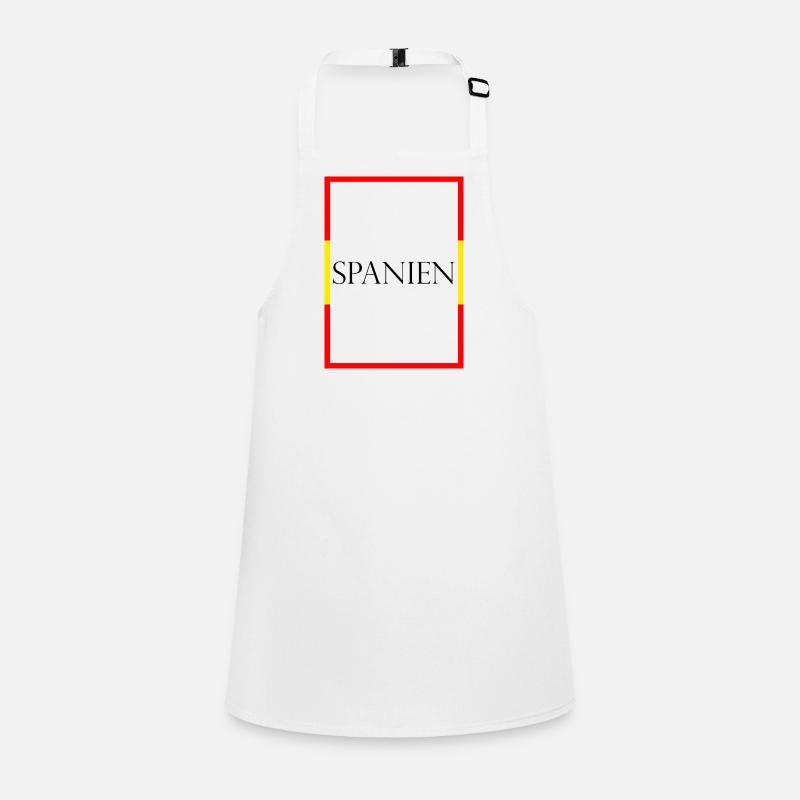 Spain, España Statement lettering with flag Children's Apron