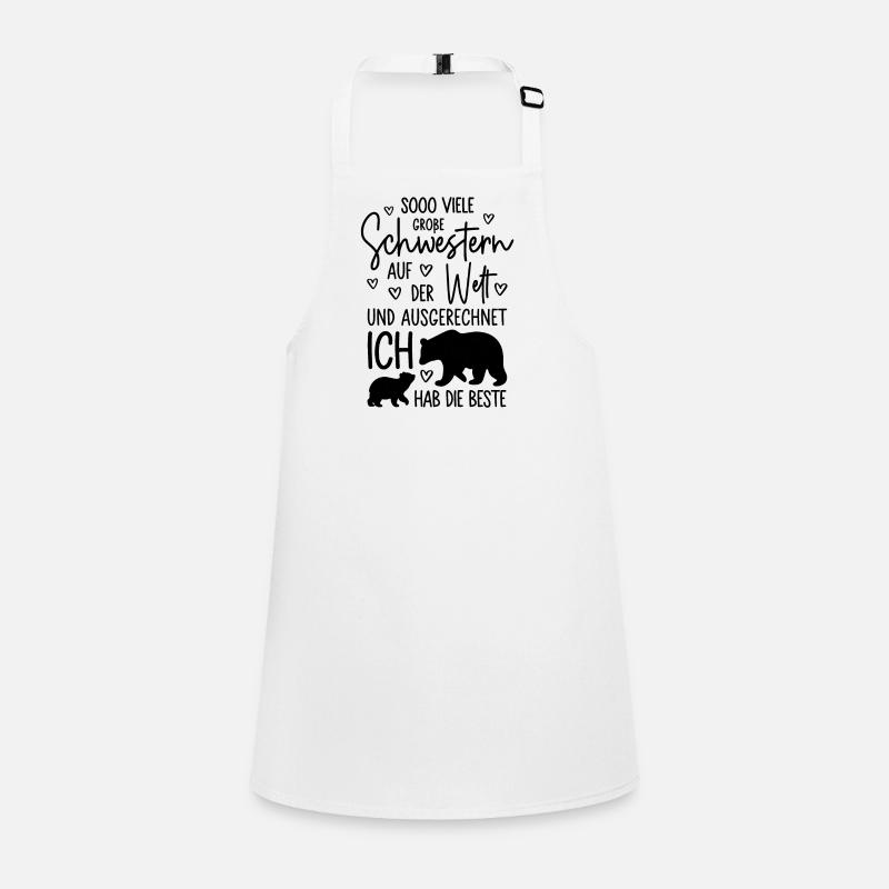 Mädchen Schwestern Bären Beste große Schwester Schürze für Kinder