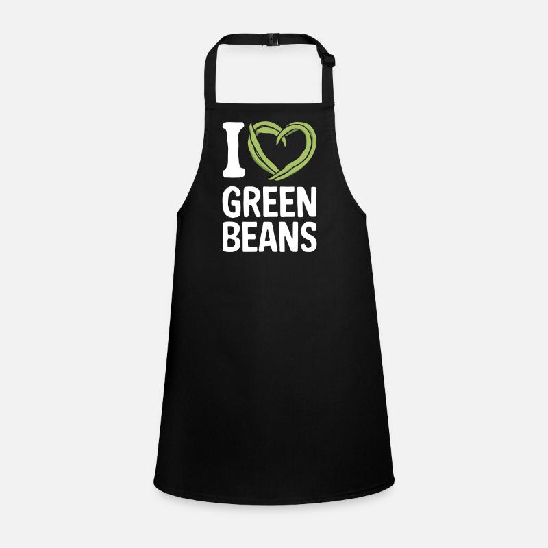 Grüne Bohnen Schürze für Kinder