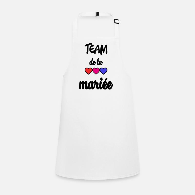 WEDDING. BRIDE-TO-BE. Bachelorette party. TEAM. TEAM MARIEE Children's Apron