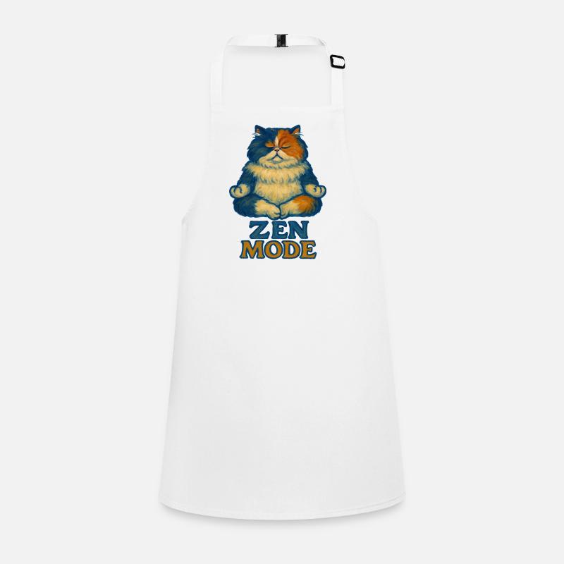 Zen Cat in Calm Mode Children's Apron