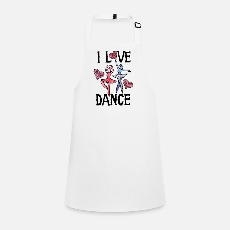 Whimsical Ballet Hearts Children's Apron