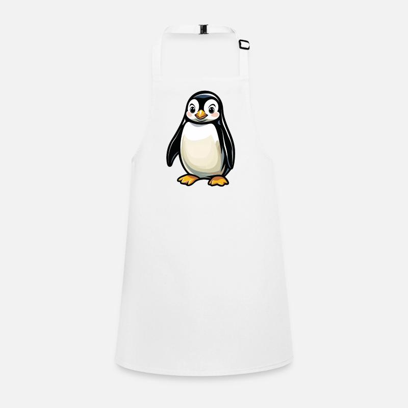 Dessin animé du Pingouin Câlin Tablier Enfant