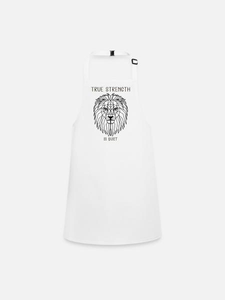 true strength is quiet - Children's Apron - white - Front