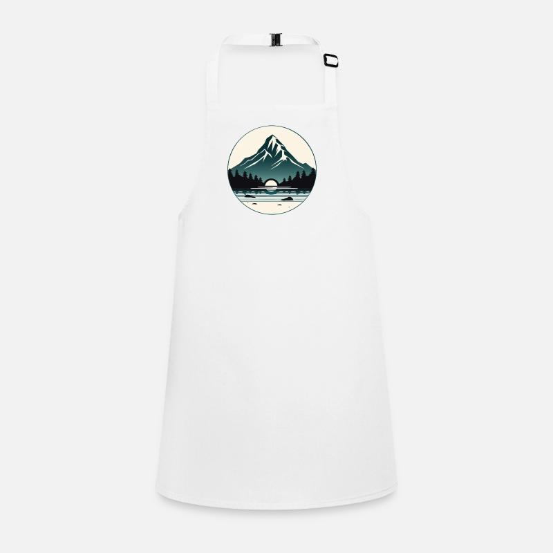 Summit - Minimalist nature design Children's Apron