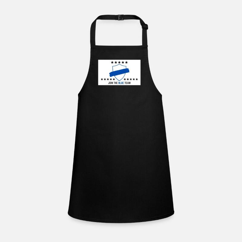 JOIN THE BLUE TEAM // WHITE VERSION Schürze für Kinder