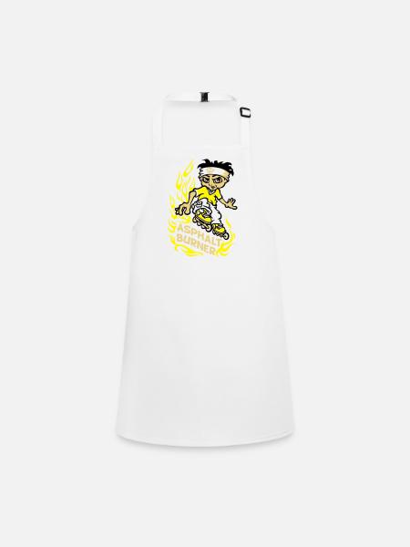 Asphalt burner - Children's Apron - white - Front