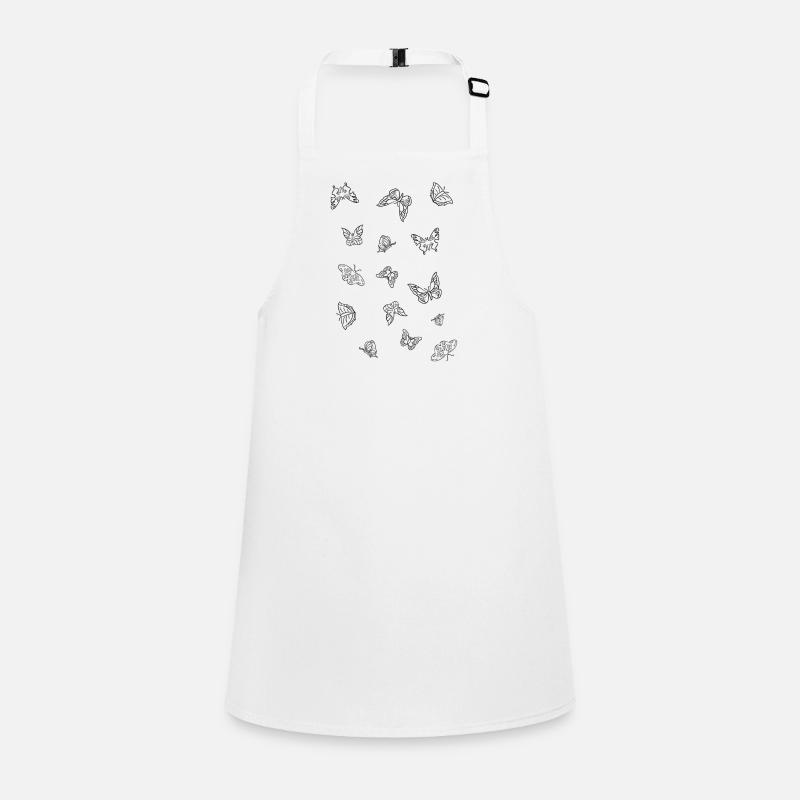 Butterfly pattern| Butterfly | Black and white Children's Apron