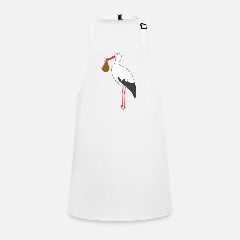 Storch bringt ein Baby Schürze für Kinder