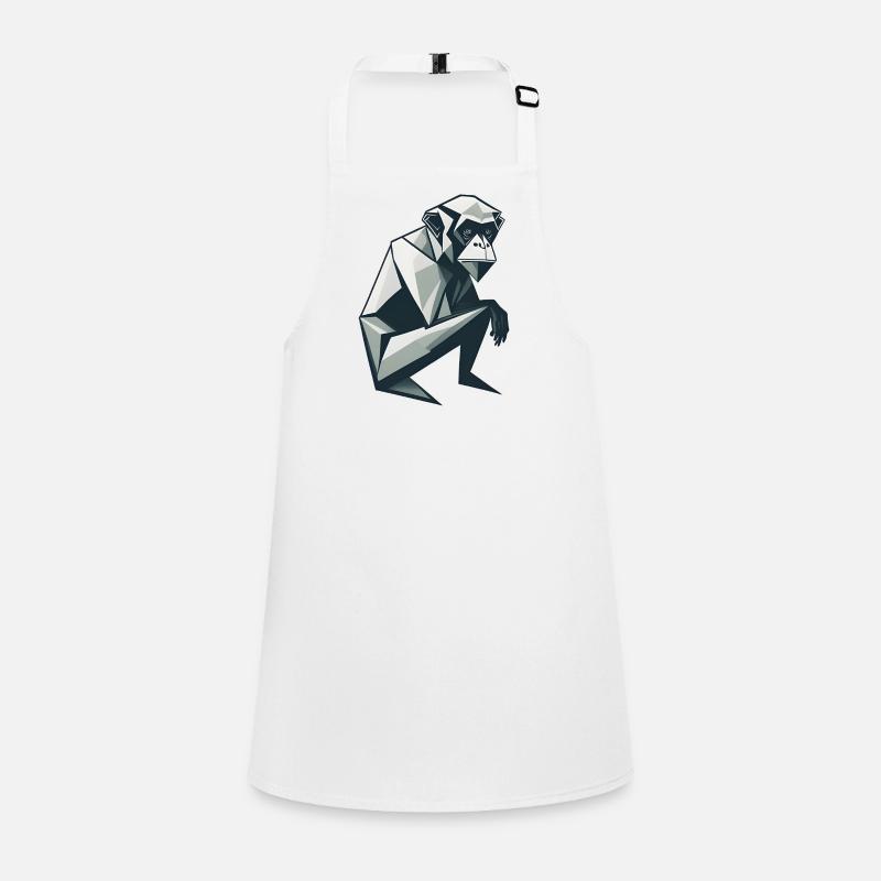 Minimalistic Monkey Children's Apron
