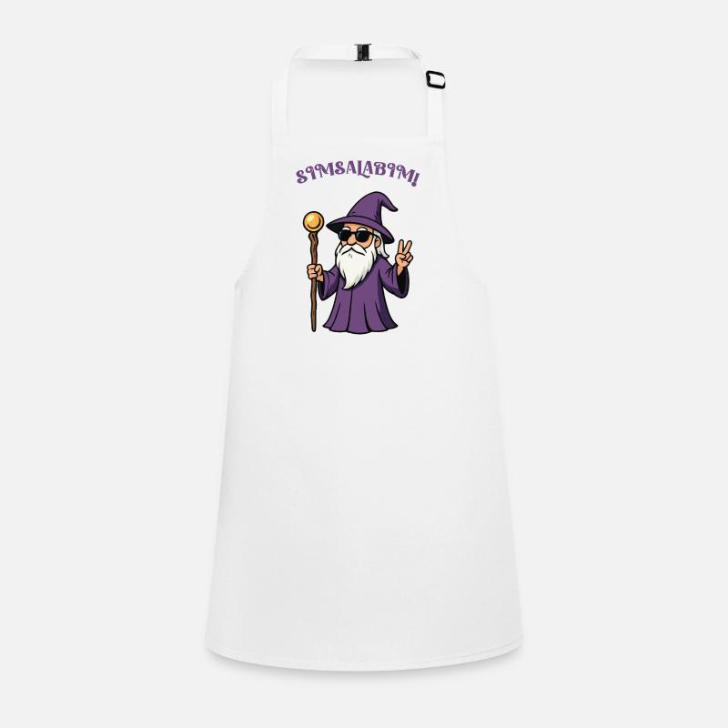 Purple Wizard Peace Sign Children's Apron