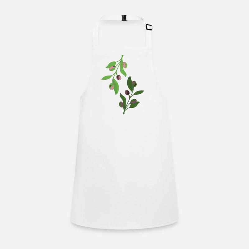 branches d’olivier, vert rose Tablier Enfant