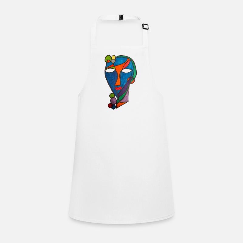 Cubist Mask River- Martina Eßer Children's Apron