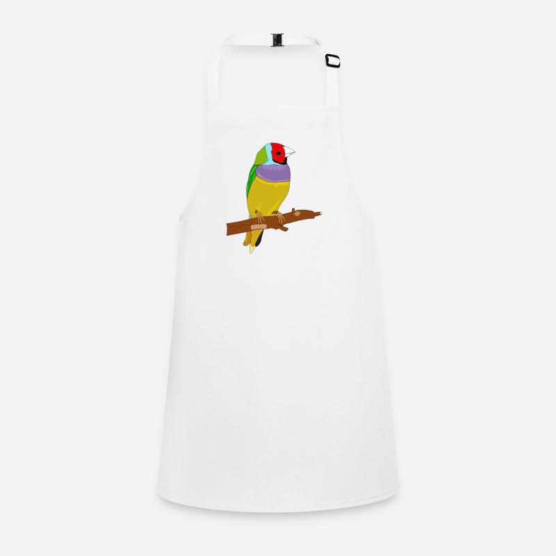 Bunter Vogel Schürze für Kinder