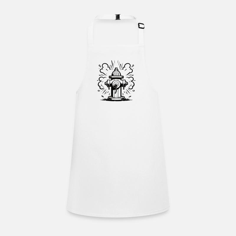 Retro Fire Hydrant – Classic Fire Hydrant Design Children's Apron