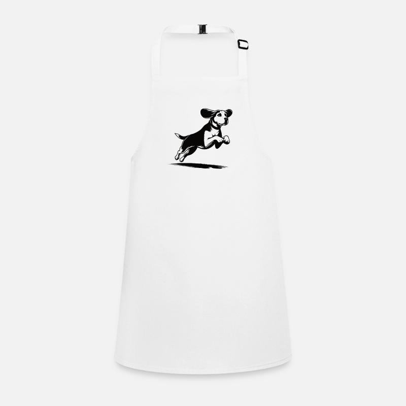 Design mignon de beagle - pour les vrais fans de chiens Tablier Enfant