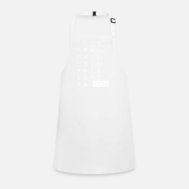 braille wite Children's Apron