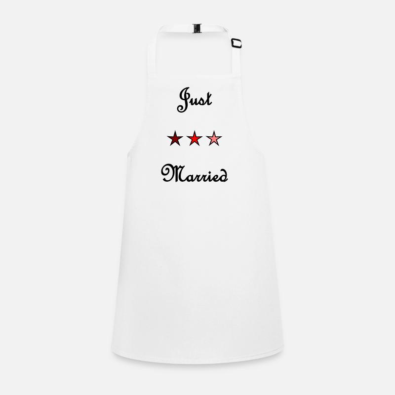 JUST MARRIED. VIVE LES MARIES. EVJF Tablier Enfant