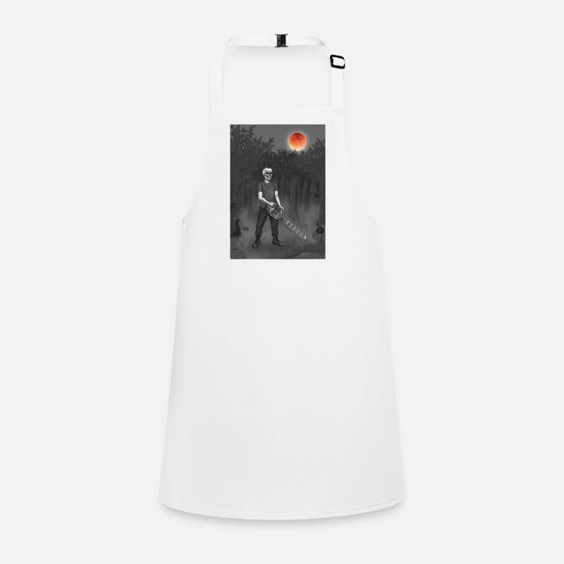 Forest worker, forester, forester, full moon Children's Apron