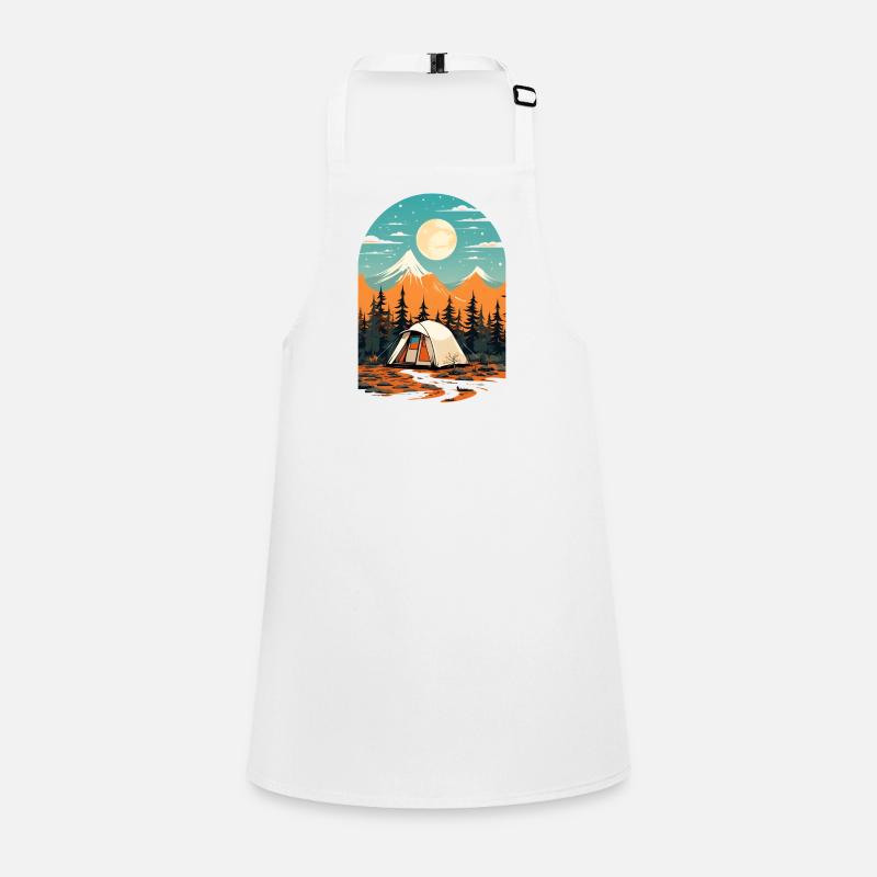 Retro Camping Design Children's Apron