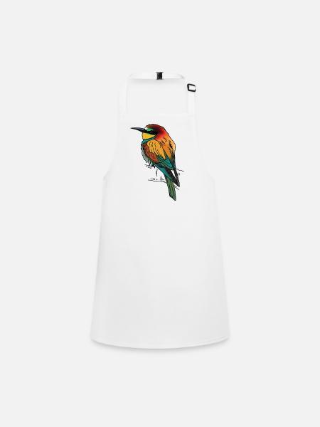 Bee-eater - Children's Apron - white - Front