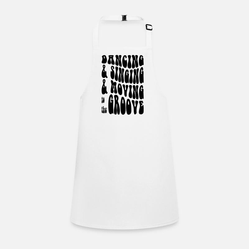 Dancing Singing Moving Grooving - DJing - Black Schürze für Kinder