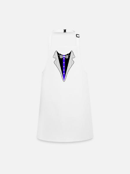 Chemise de smoking - Tablier Enfant - blanc - Devant