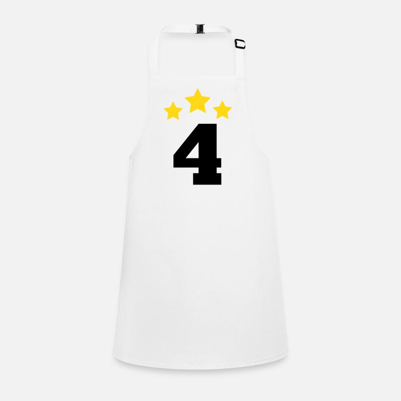 4 ans étoile - cadeau de 4e anniversaire Tablier Enfant