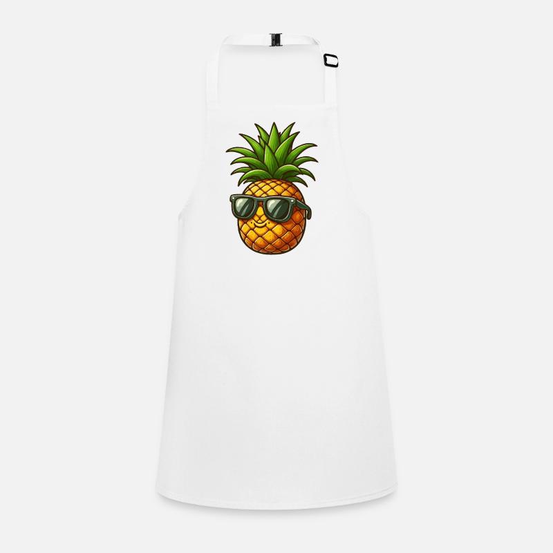 Pineapple with sunglasses Children's Apron