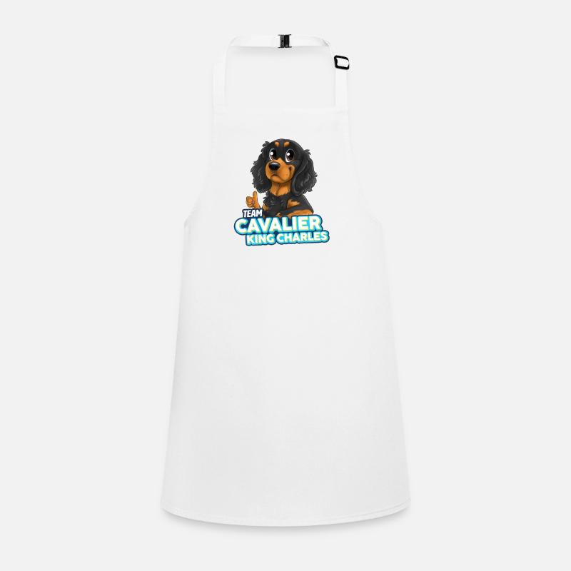 TEAM Cavalier King Charles - Noir et Feu Tablier Enfant
