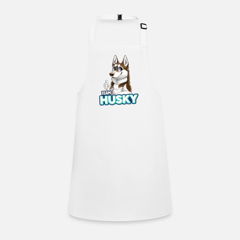 TEAM Husky - Rot Schürze für Kinder