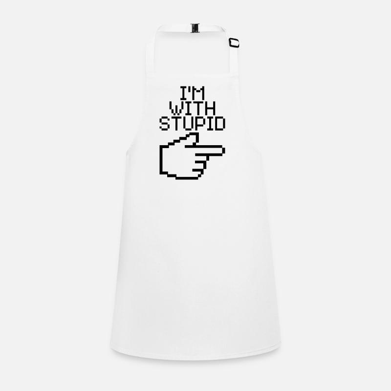 I'm With Stupid – Lustiger IT Spruch Children's Apron