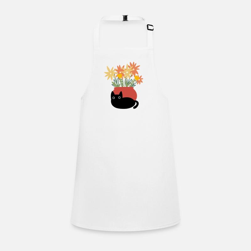 Cat with vase Schürze für Kinder