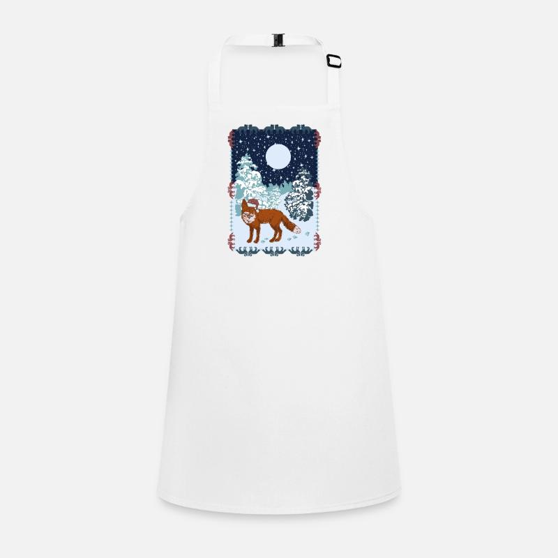 FOX UNDER MOONLIGHT Children's Apron