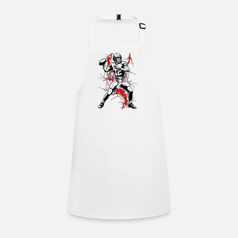 Quarterback in a lightning storm Children's Apron