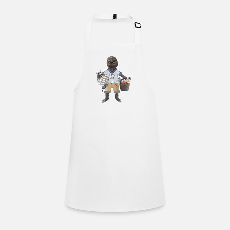 Lazy Vibes Sloth in Chill Mode Children's Apron