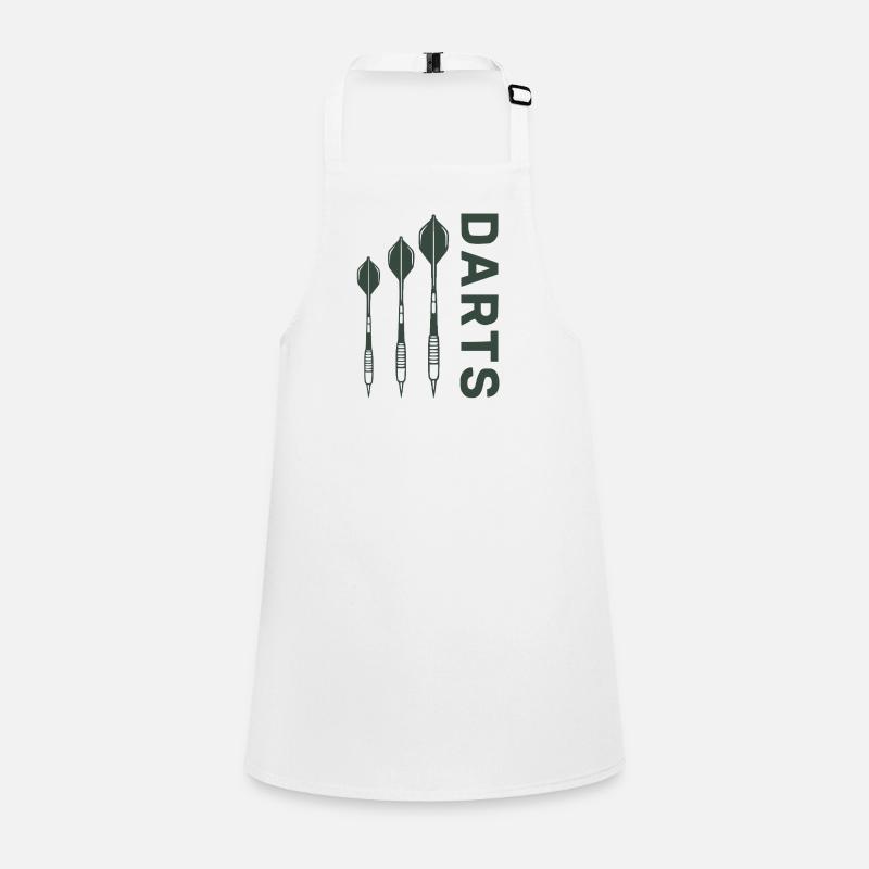 Darts Design Green avec des fléchettes Tablier Enfant
