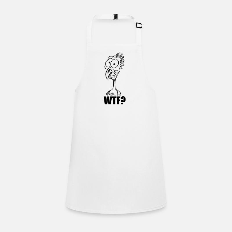 WTF? Chicken Head - Funny Comic Meme Children's Apron