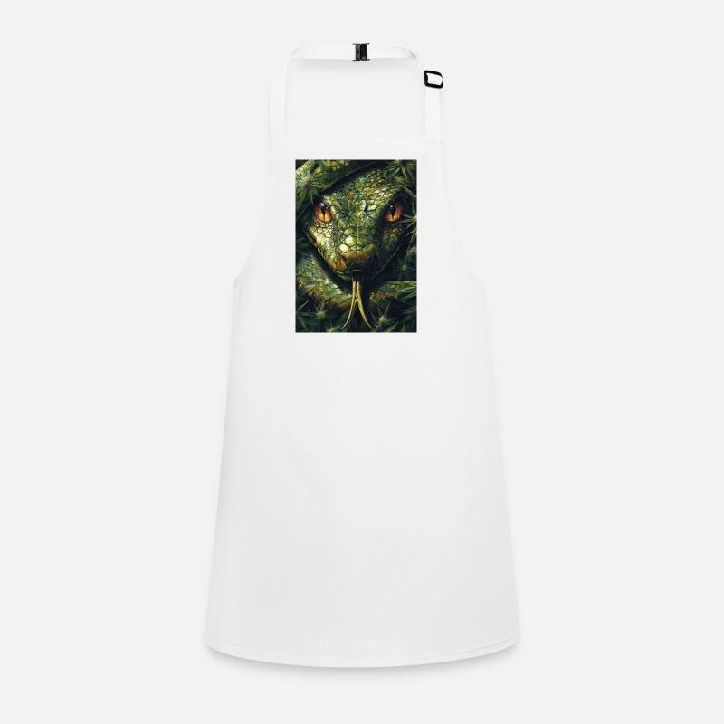 Œil de serpent avec motif de feuilles Tablier Enfant