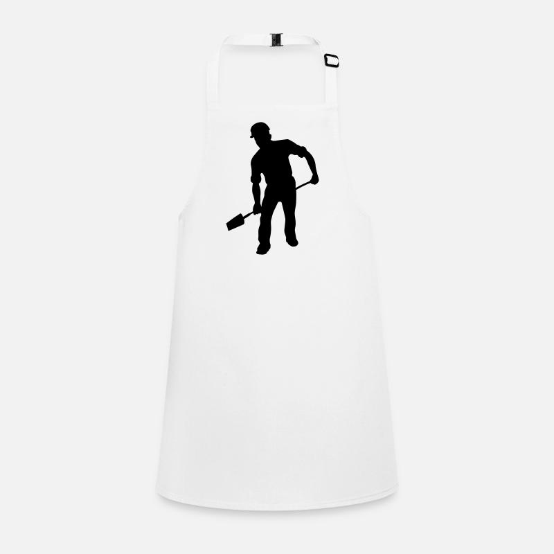 Groundworker with Shovel – Hard Work Children's Apron
